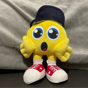 Emoji Plush Smiley Suprised with baseball cap